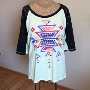 Cruel Girl Top * Shirt * Large * Aztec